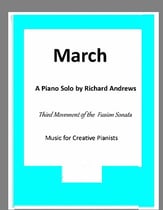 March piano sheet music cover